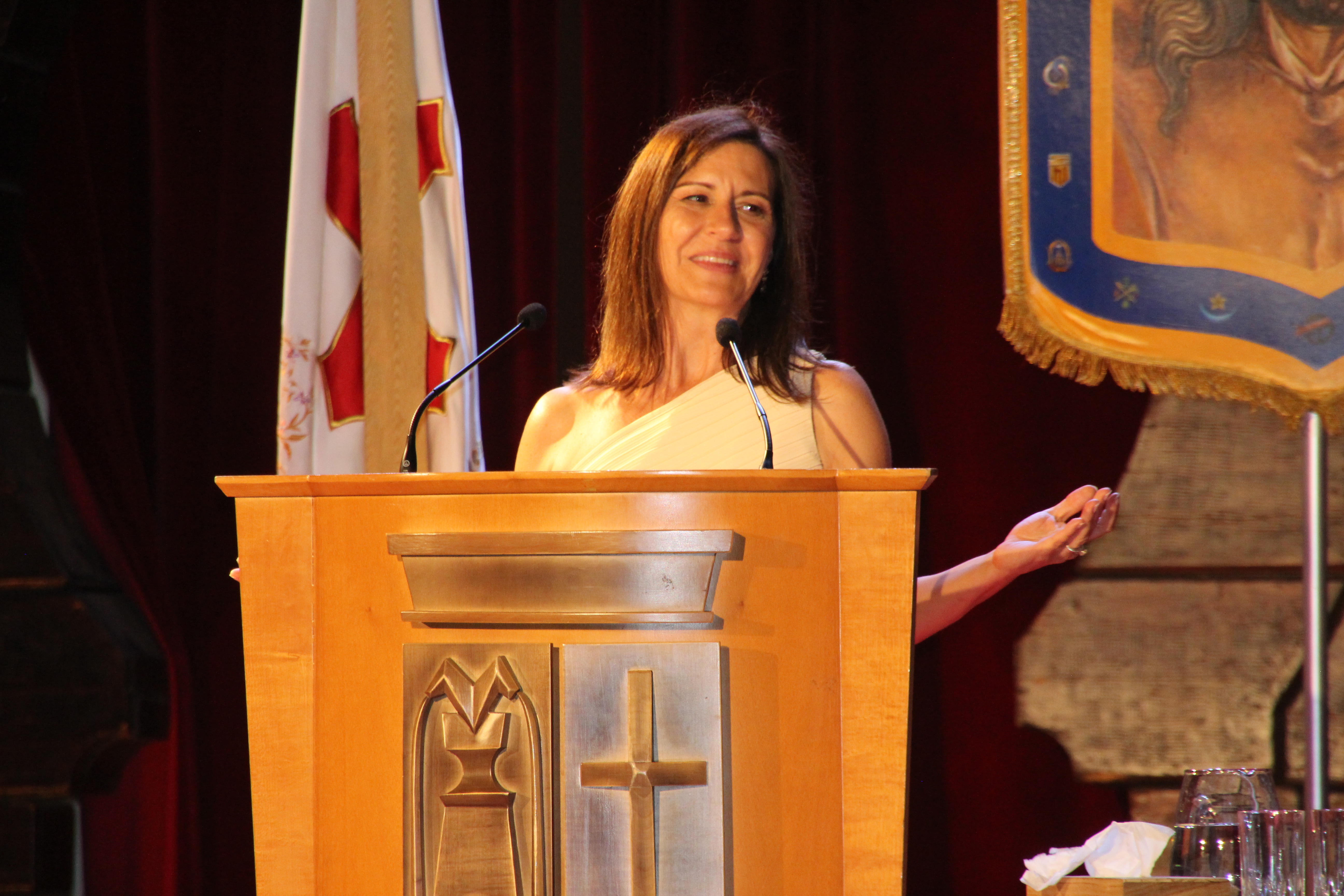 Susana Sanz, durante el pregón