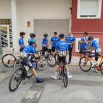 El equipo cadete del Club Ciclista Ontinyent, en el 50 Trofeo San Hipólito en Cocentaina