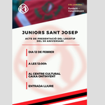 Els Juniors Sant Josep presentaran el logotip del 50 aniversari