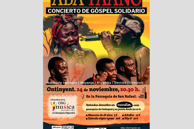 El grupo de góspel Aba Taano actuará en Ontinyent