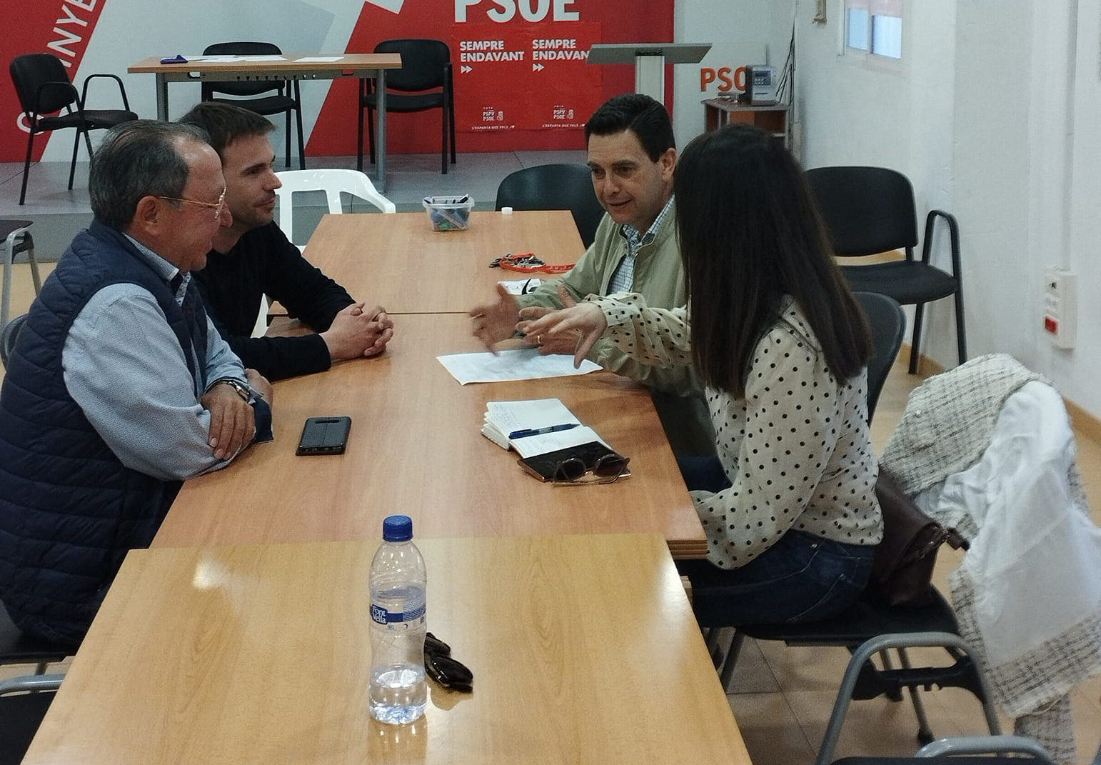 José Antonio Martínez, en una reunión