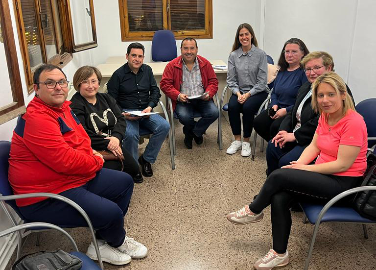 J. Antonio Martínez, en una reunió en la Vila