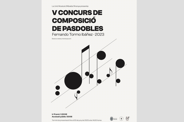 'L’Aranya' d'Albaida convoca el V Concurs de Composició de pasdobles Fernando Tormo Ibáñez