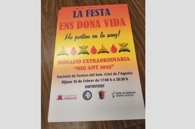 El colegio Santa María de Ontinyent acoge la donación del 'SangValentín Diocesano'