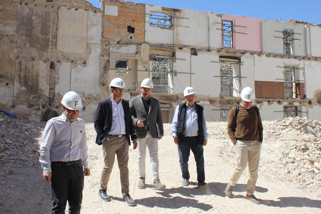 Avanzan las obras del centro intergeneracional del Delme de Ontinyent