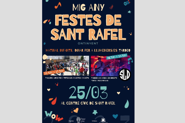 El barri de Sant Rafel d'Ontinyent celebra el seu Mig Any de festes