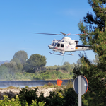 Incendio en el barranco de Portixol de Ontinyent