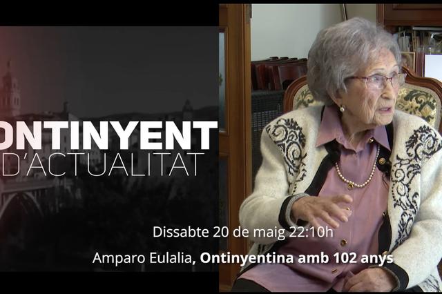 Ontinyent d'actualitat entrevista a la centenaria Amparo Eulalia 