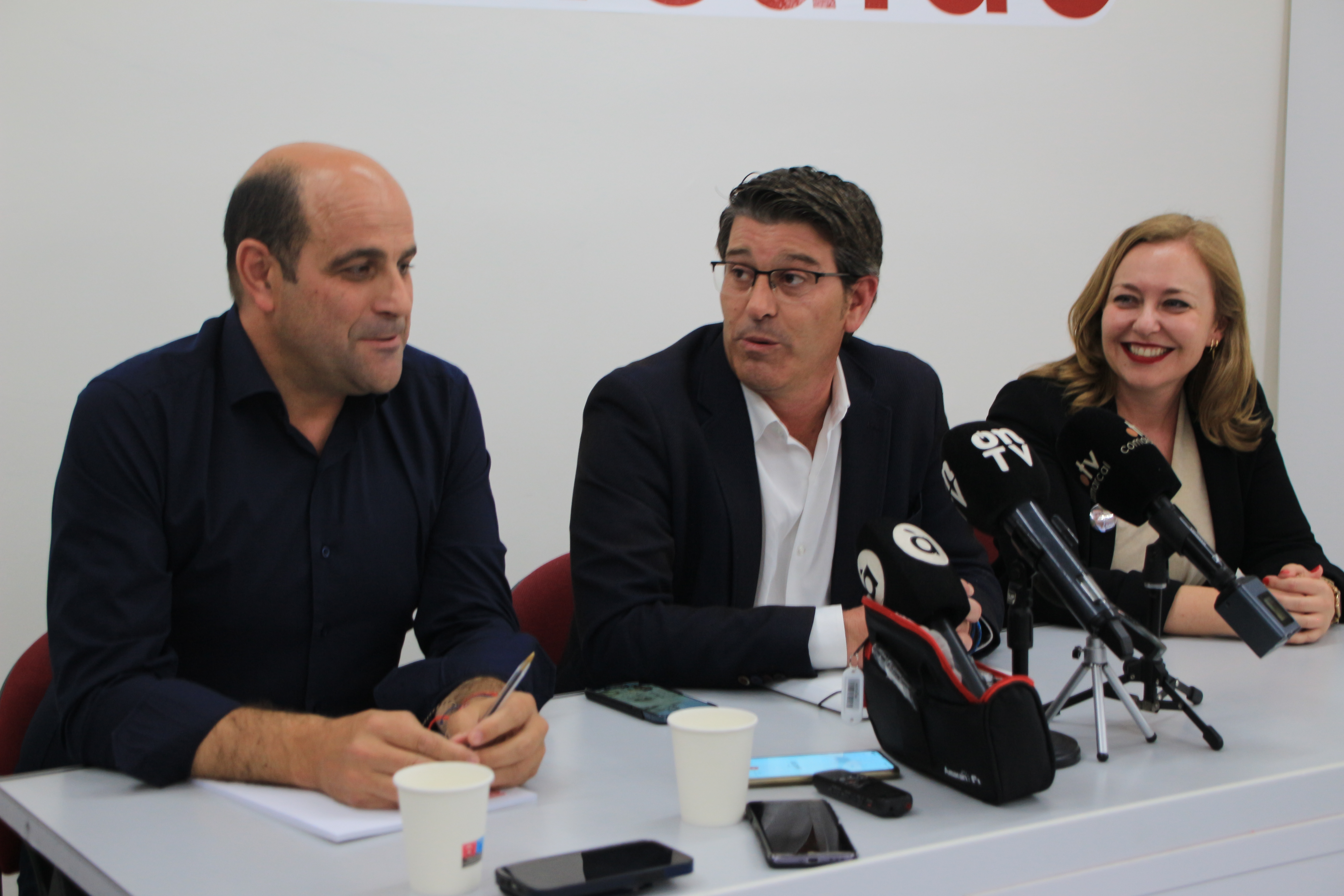 Ricard Gallego, Jorge Rodríguez y Natalia Enguix