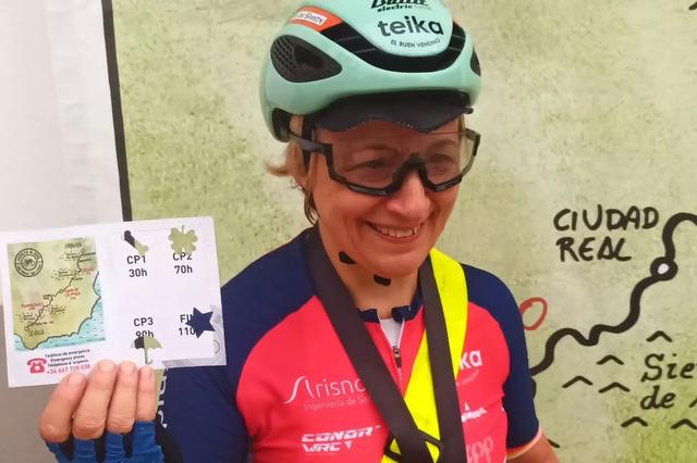 Mª José Silvestre, 1a dona a completar la ruta Saragossa-Sevilla 