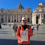 Alberto Castelló, peregrino bocairentí que llega a Roma tras 252 días de camino