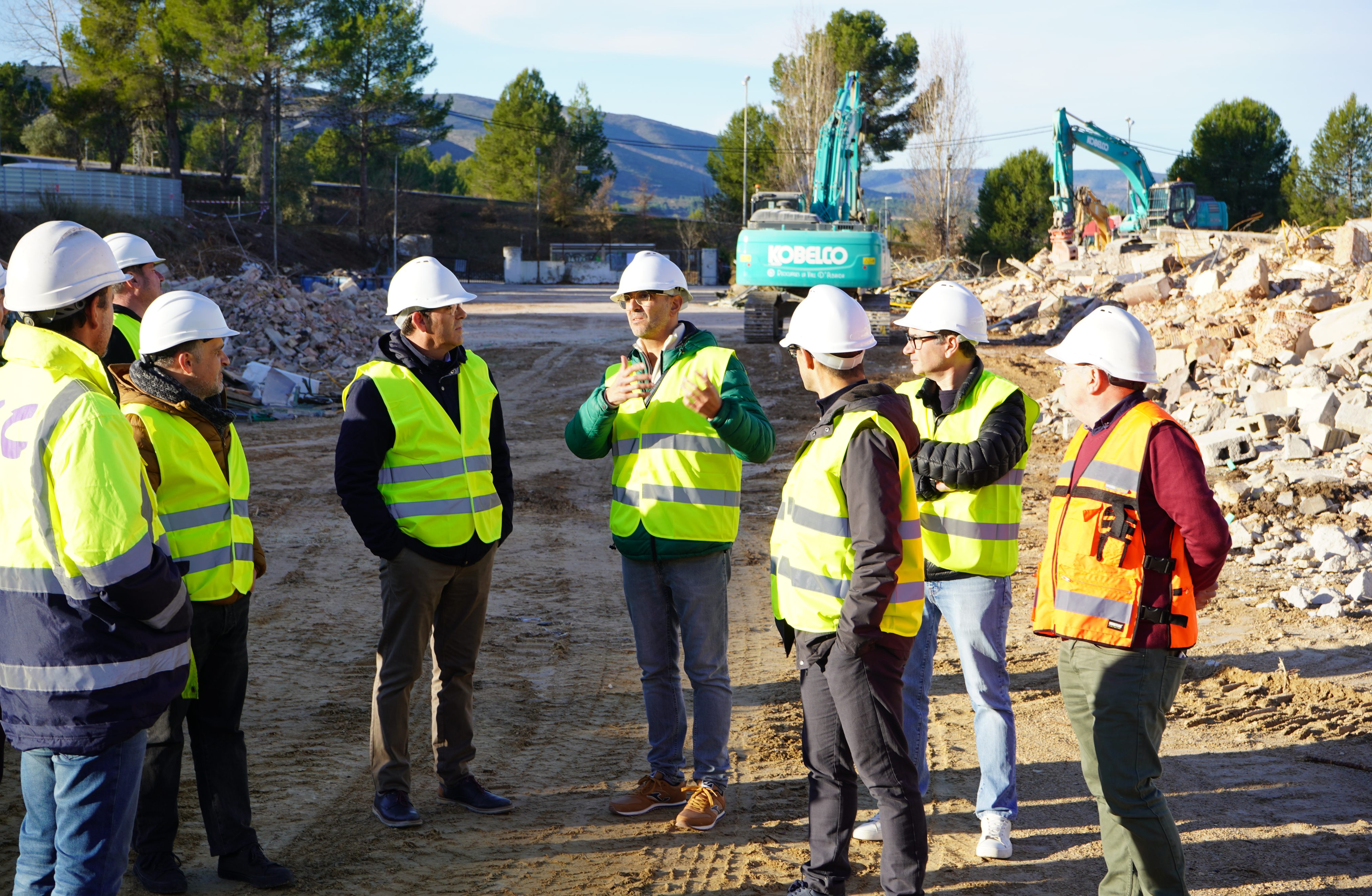 Visita a les obres de l'IES l'Estació Ontinyent