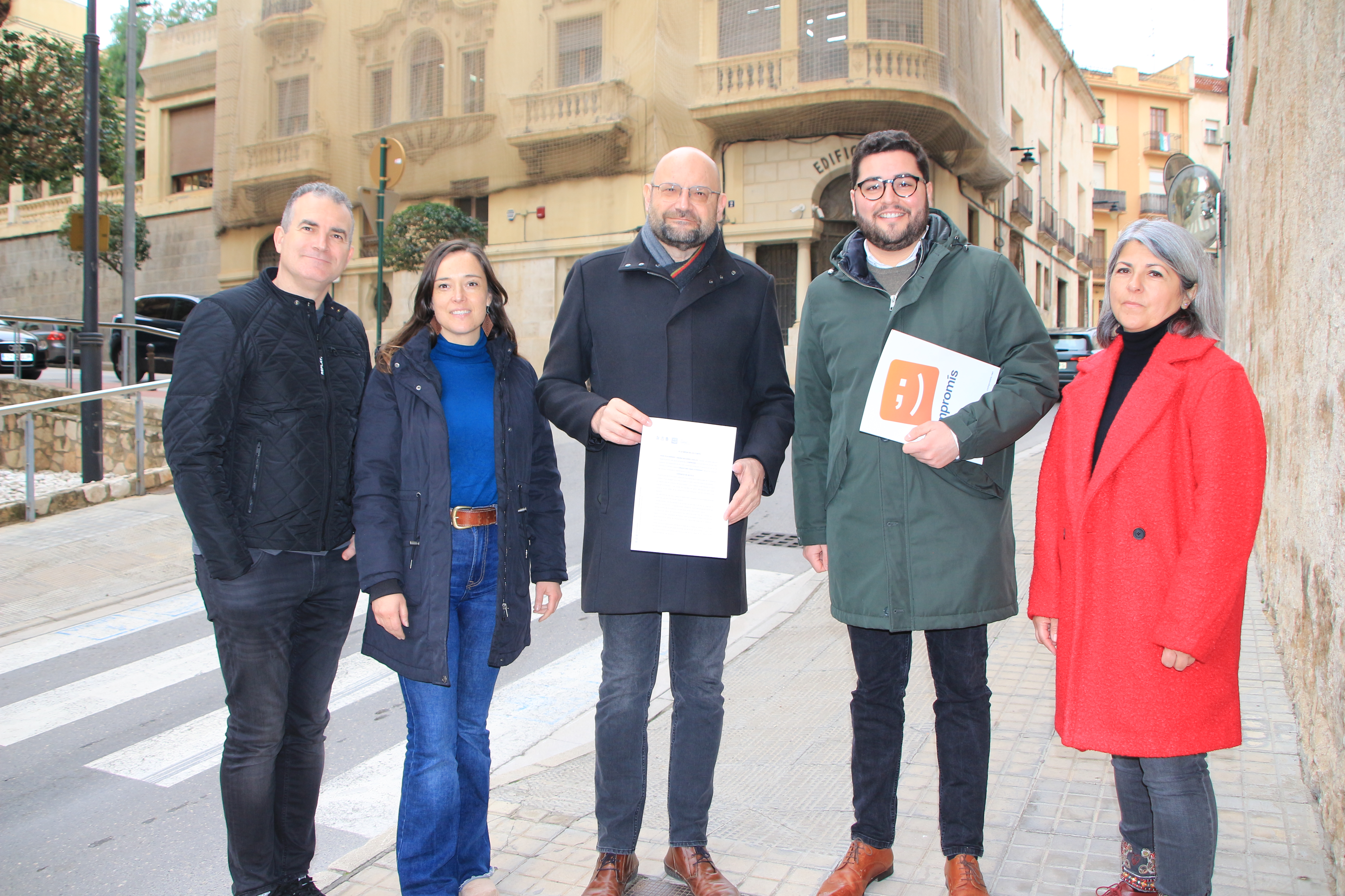 Gabriel Portero, Mª Àngels Moreno, Jesús Pla, Nico Calabuig i Helena Gandía 