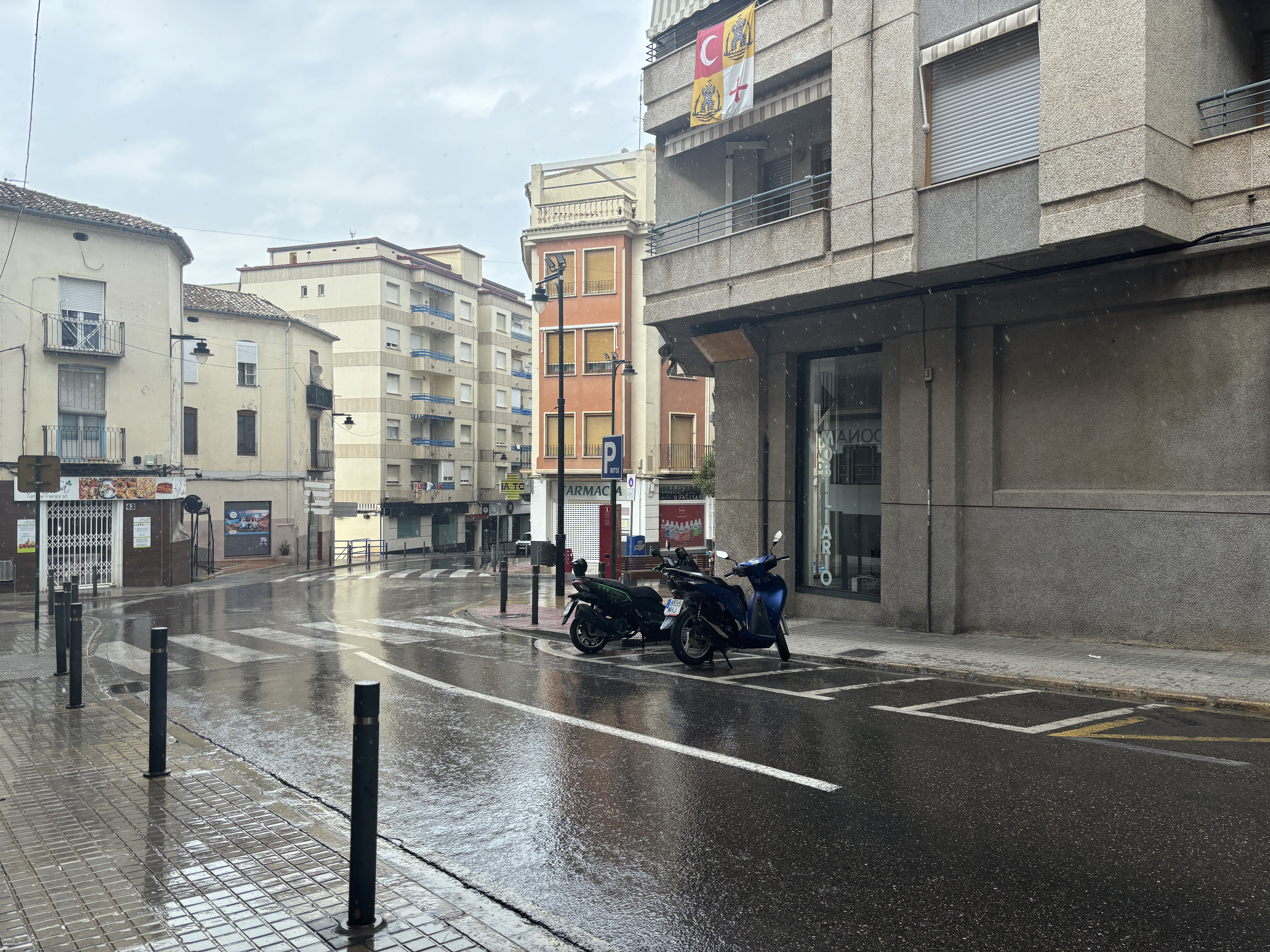 Lluvia el pasado día 3 en Ontinyent