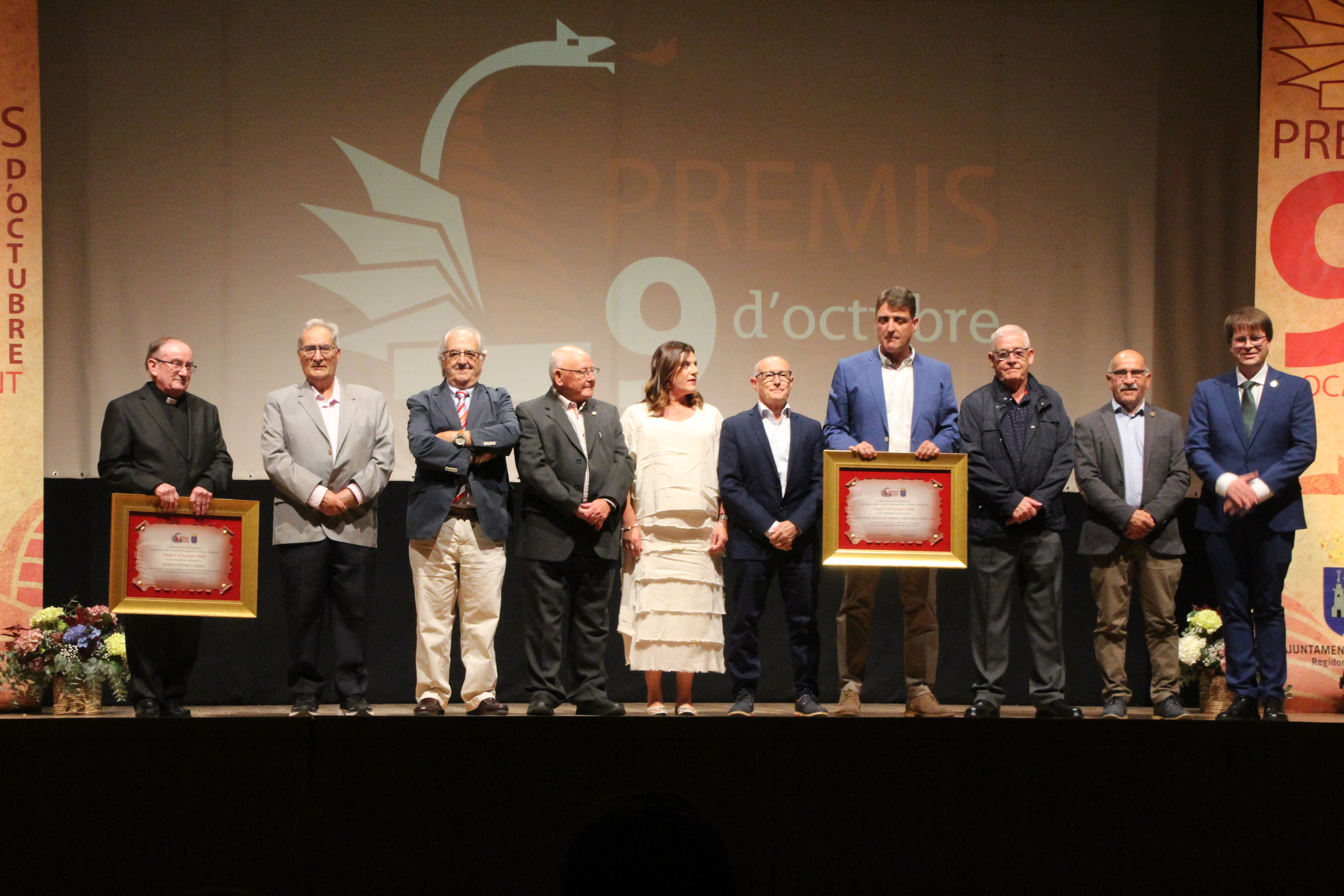 Premiados en la gala del 9 d'Octubre en Bocairent