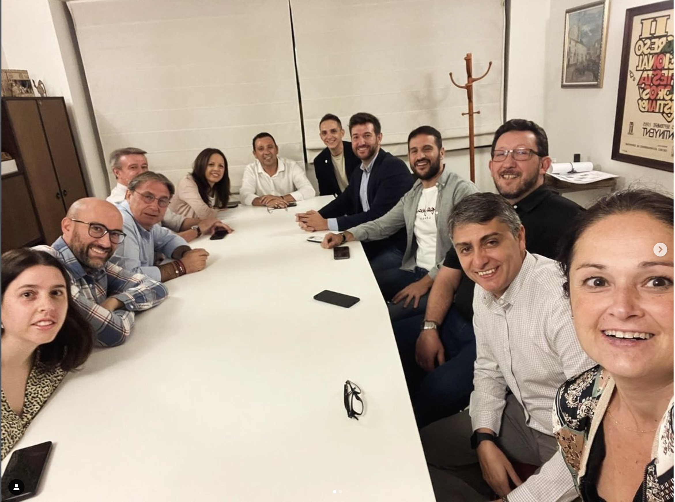 Reunió de treball de l'equip de Ricardo Calabuig