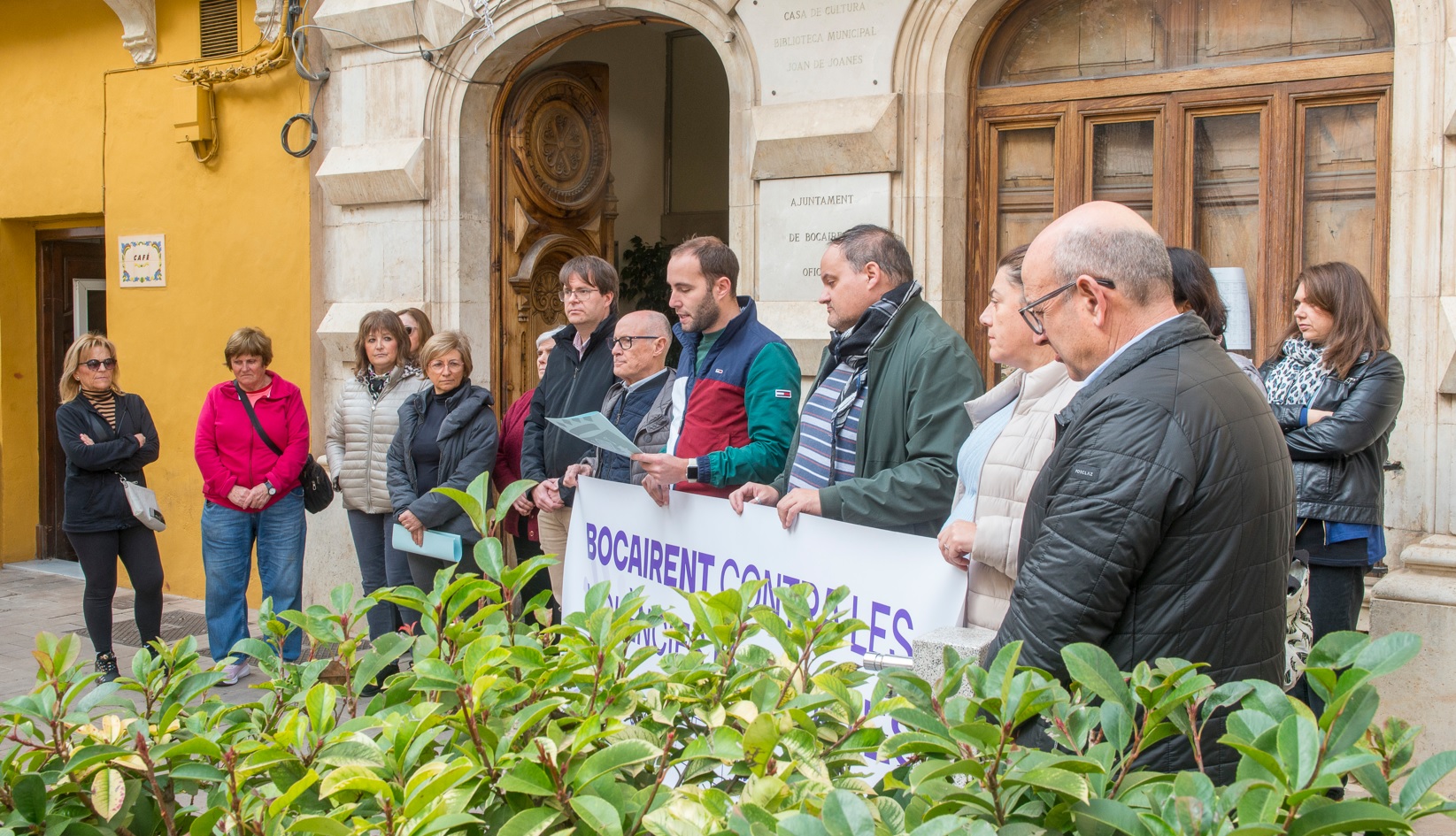 Concentración del pasado lunes en Bocairent