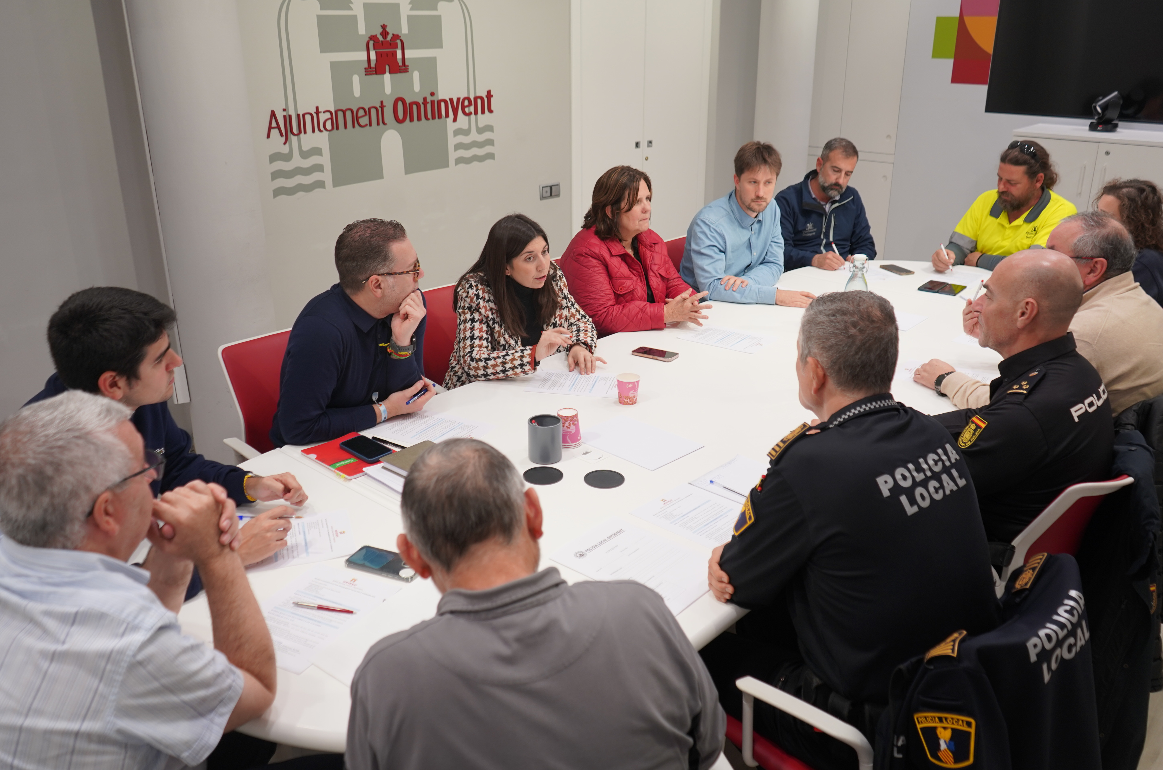 Reunió a l'Ajuntament d'Ontinyent