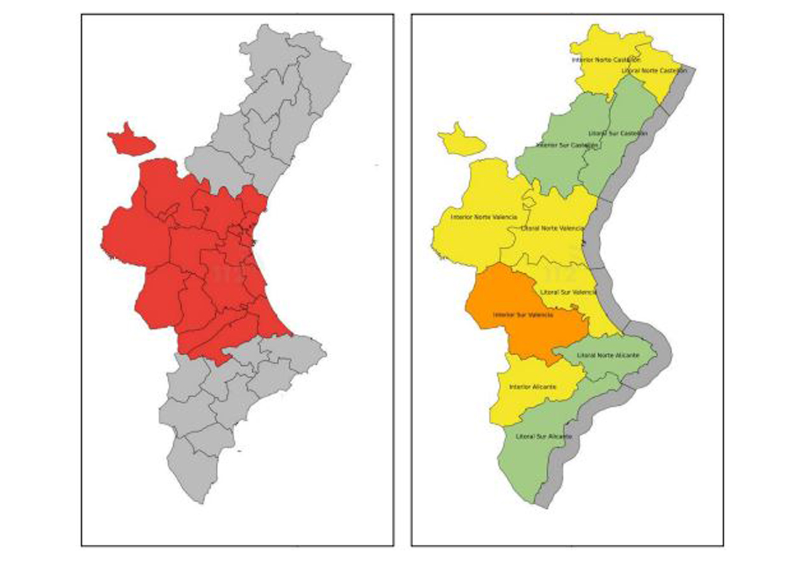 Alertes en la Comunidad Valenciana