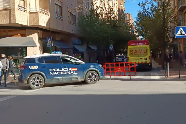 Atropellament al carrer Martínez Valls d'Ontinyent