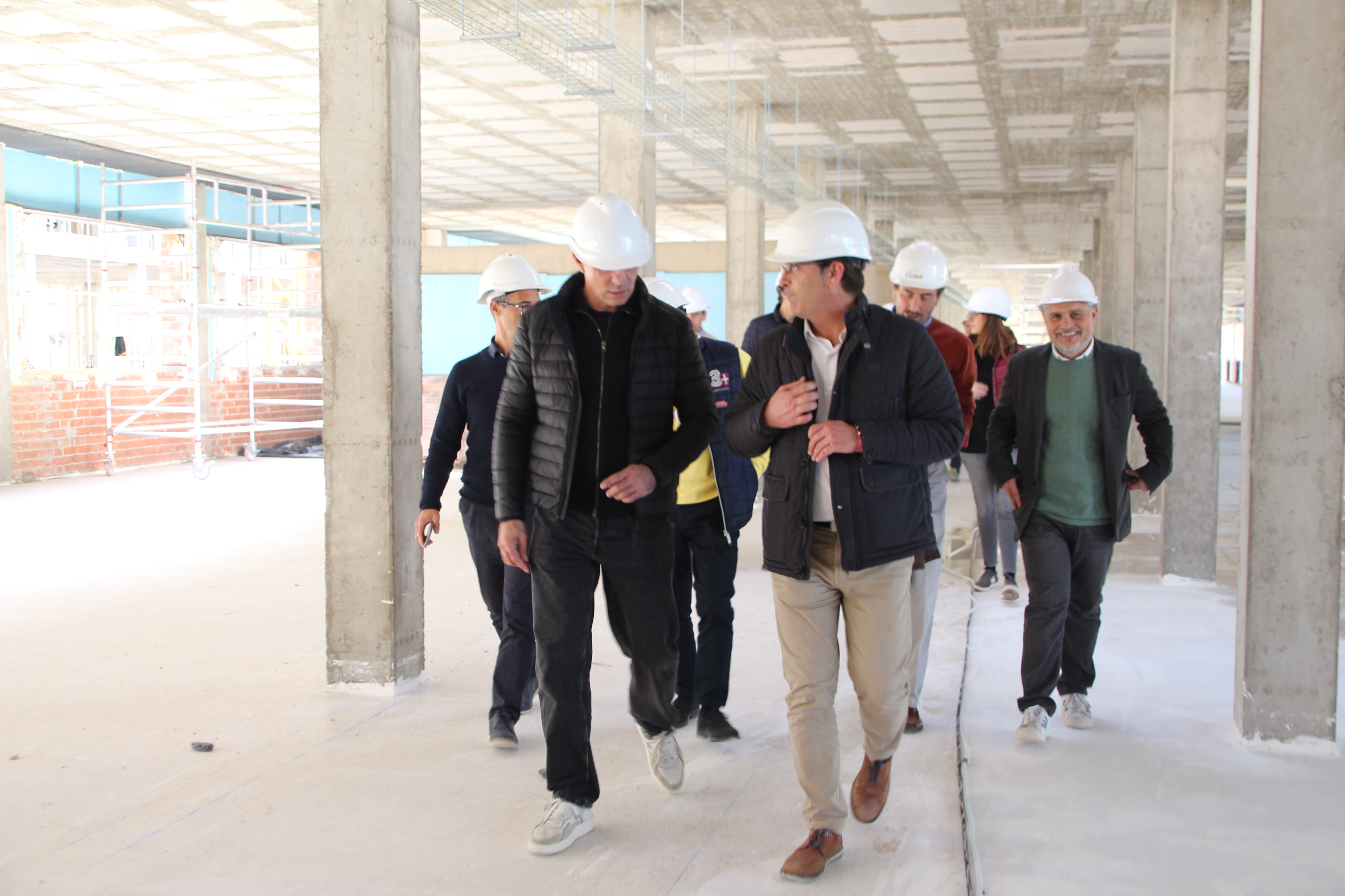 Visita a las obras del nuevo IES l'Estació, Ontinyent