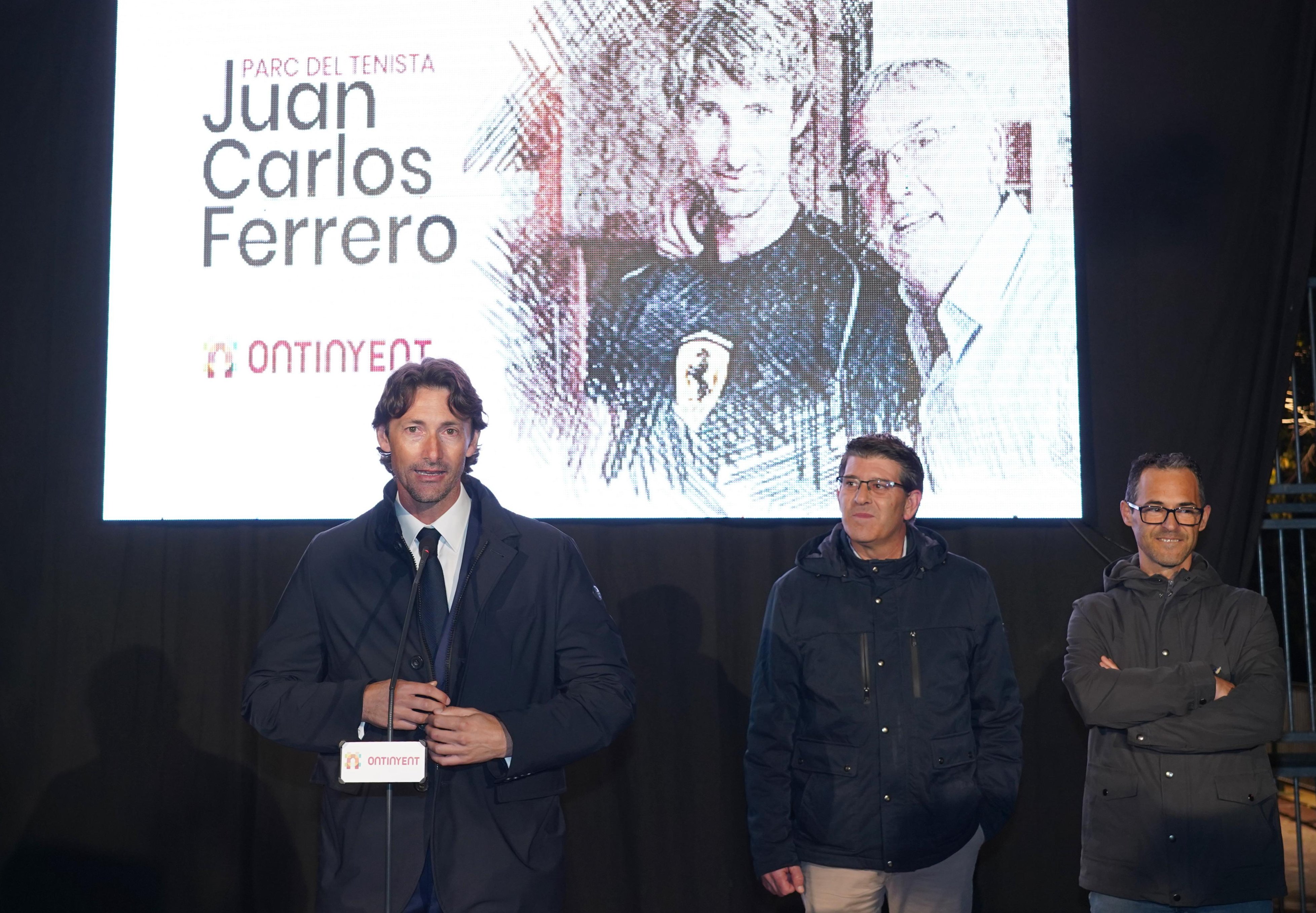 Juan Carlos Ferrero recibía hoy el homenaje 