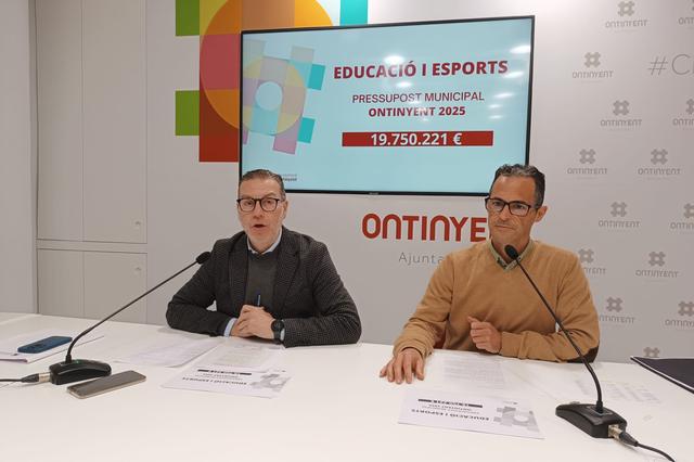 Ontinyent destinarà 19'7 milions a educació i esports en 2025