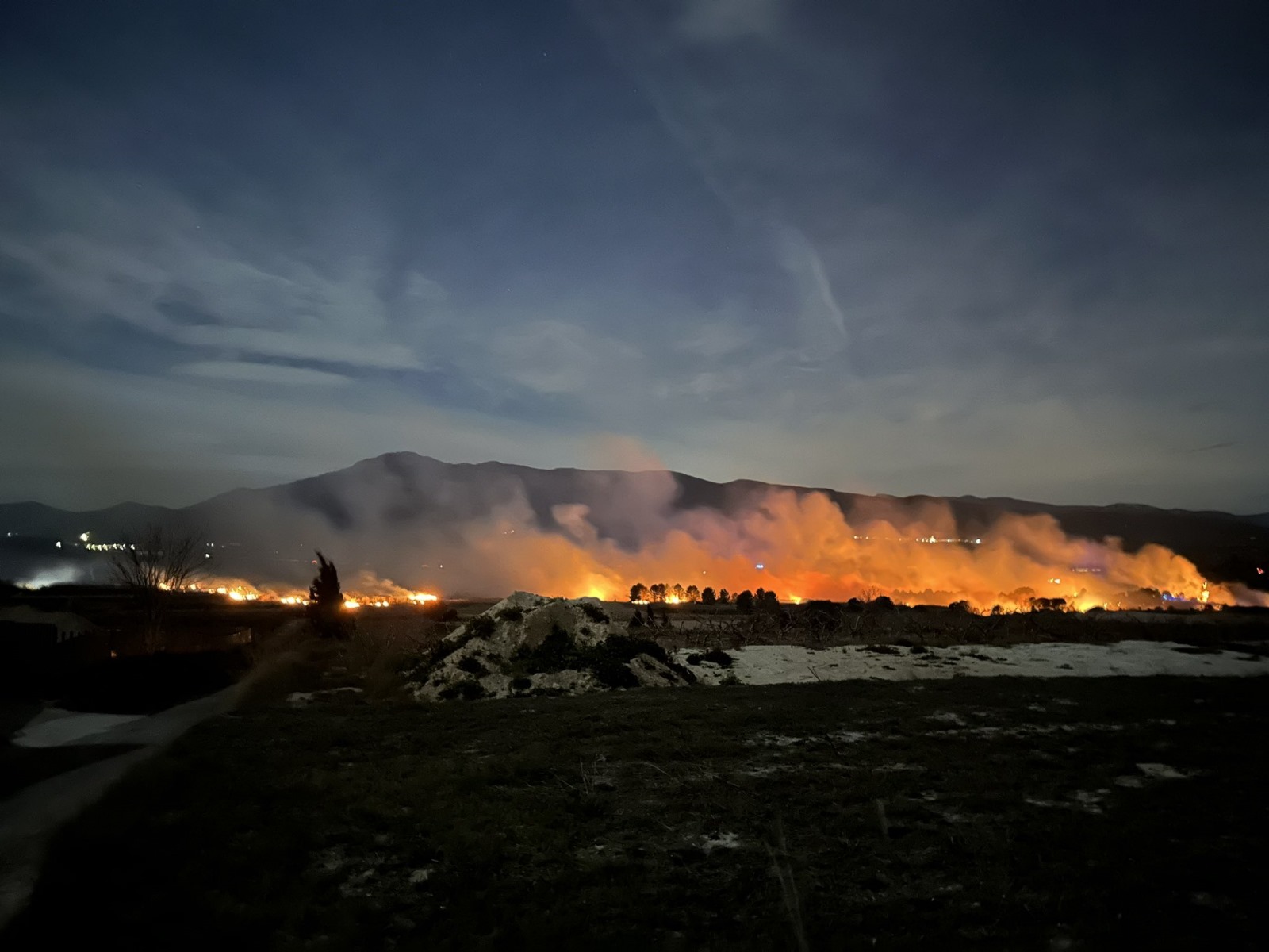 Incendio en la Pobla del Duc