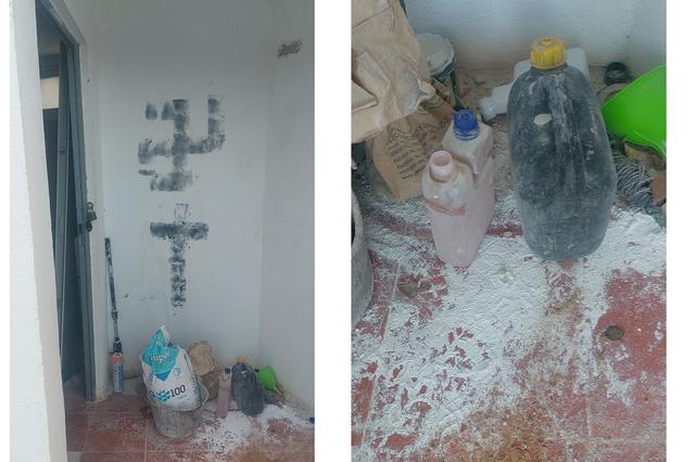 Vandalismo en el parque de la Derrota de Bocairent 
