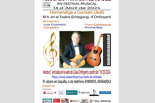 La Asociación Parkinson Benicadell Ontinyent prepara su XIV Festival