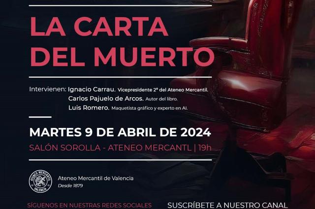 Carlos Pajuelo presenta su novela "La carta del muerto"