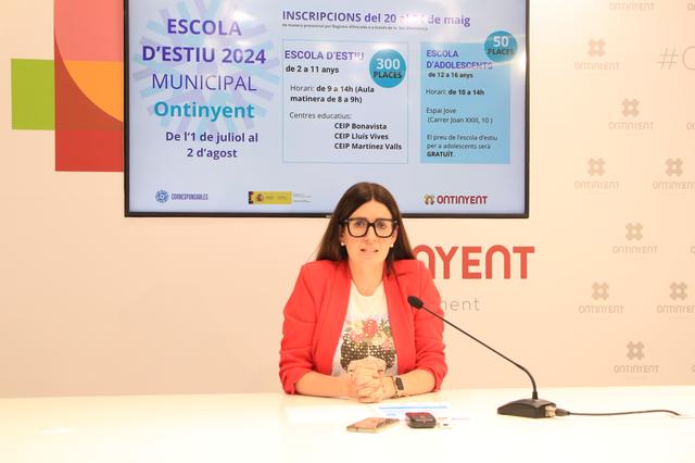 L'Escola municipal d'estiu d'Ontinyent comptarà amb 350 places 