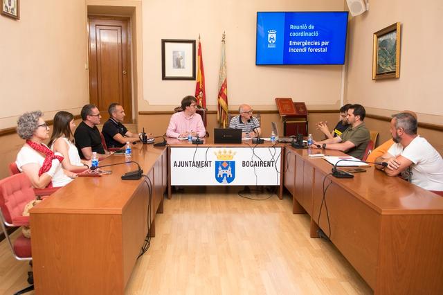 Bocairent es coordina per a atendre les emergències en cas d'incendi forestal