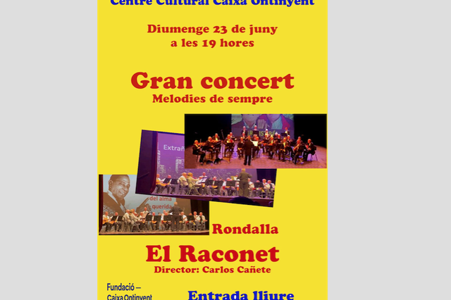La Rondalla 'El Raconet' de Ontinyent ofrece el concierto 'Melodías de siempre'