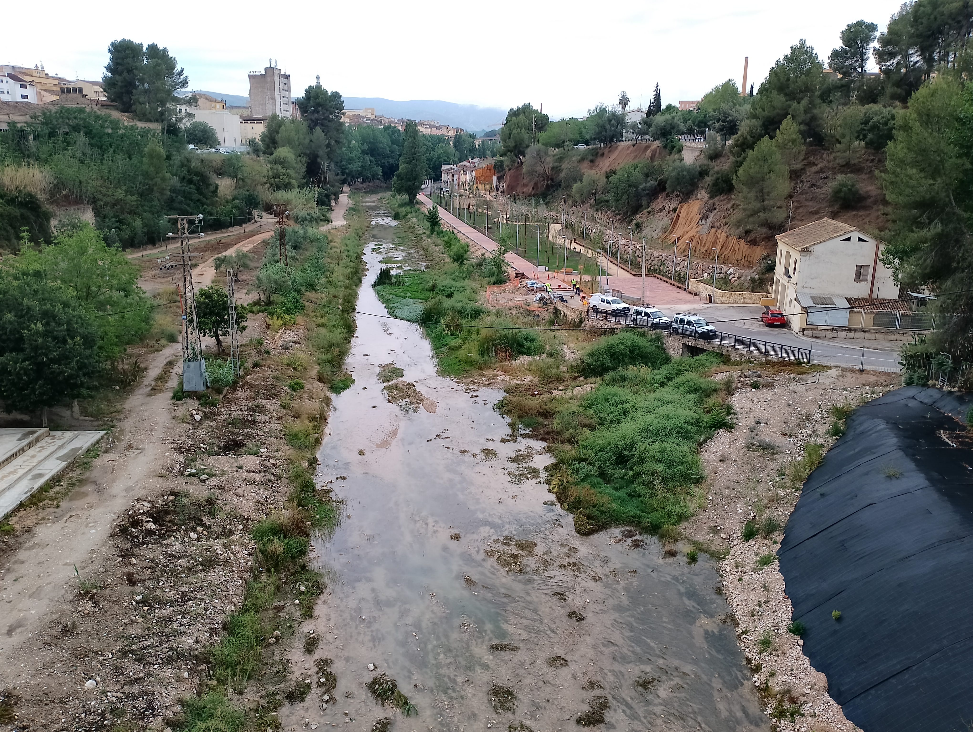 El río Clariano, esta mañana