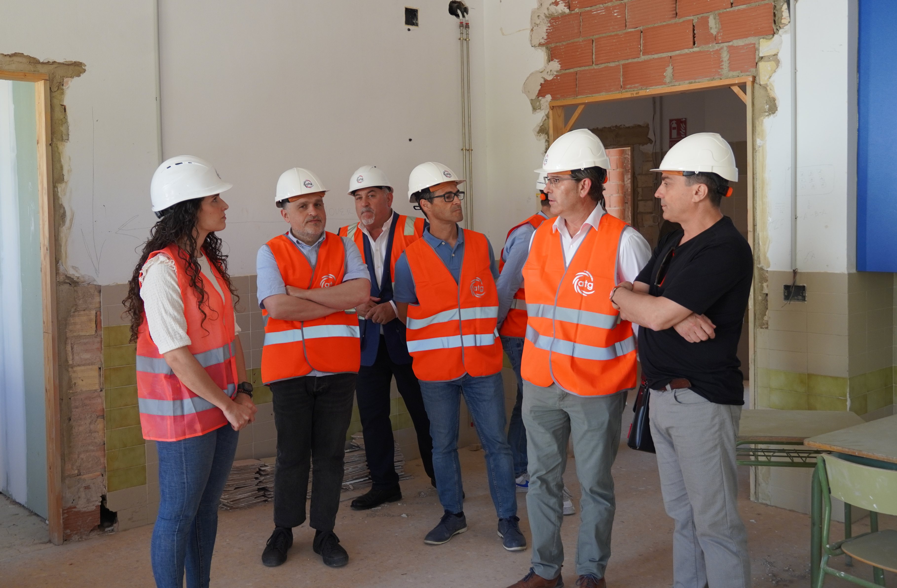 Visita a las obras del CEIP Martínez Valls