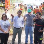 Jorge Rodríguez destaca la rápida respuesta y coordinación para frenar el incendio de Ontinyent 