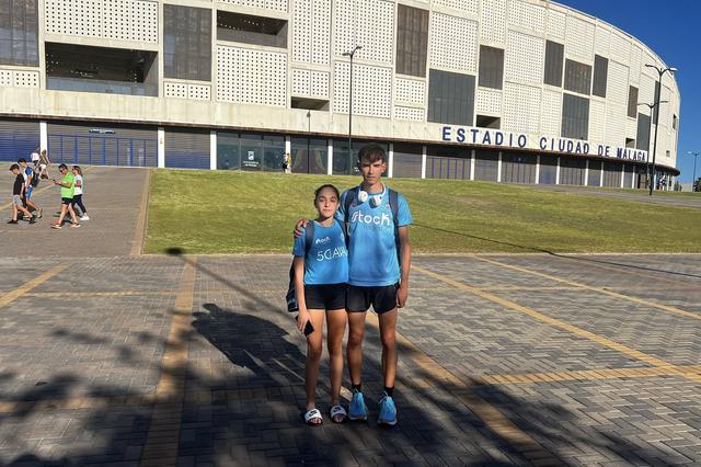 Ferran Reig i Júlia Baldó, en el Campionat d'Espanya sub18