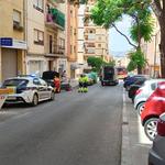 Tres heridos en un accidente en la calle Pintor Segrelles de Ontinyent