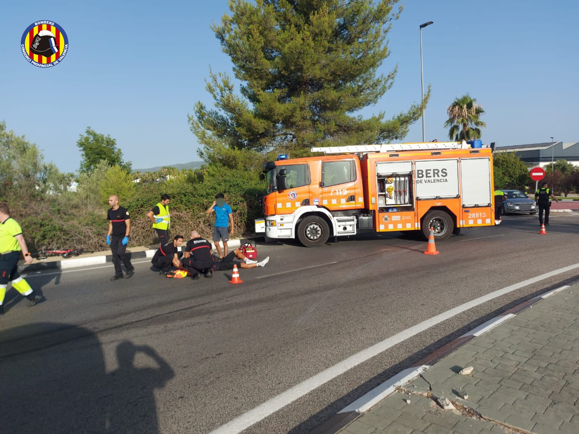 Accidente en la CV81 en Ontinyent