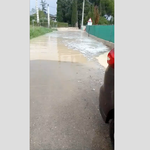 Una tromba de agua sorprende a los vecinos del Camí de Pola de Ontinyent