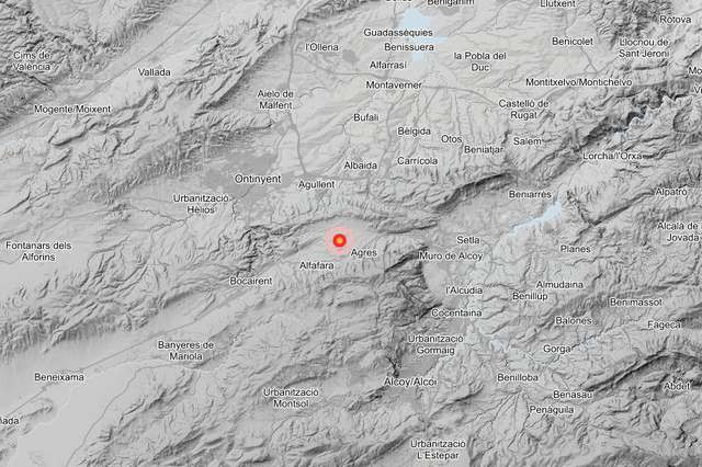 Un terremoto se deja notar en Ontinyent