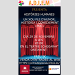 ADIEM Ontinyent porta el show 'Històries humanes' al teatre Echegaray