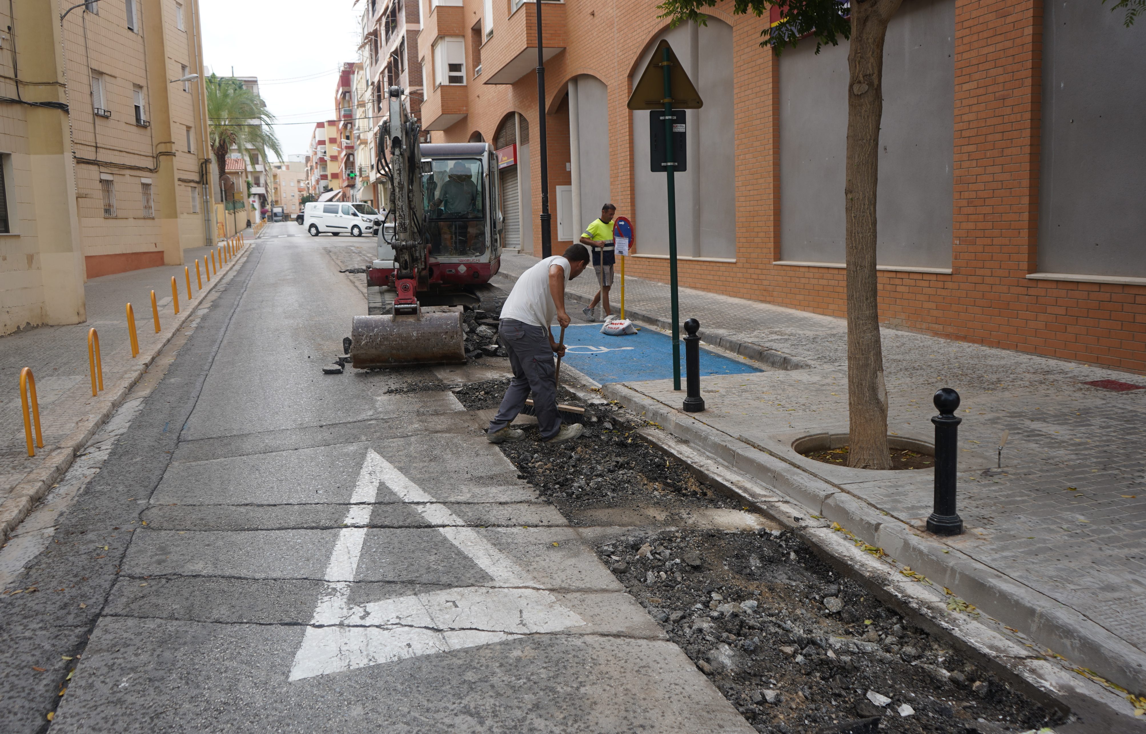 Obras en la calle Joan XXIII, Ontinyent