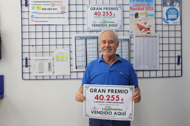 Un Gran Premio de la Primitiva cae en Ontinyent