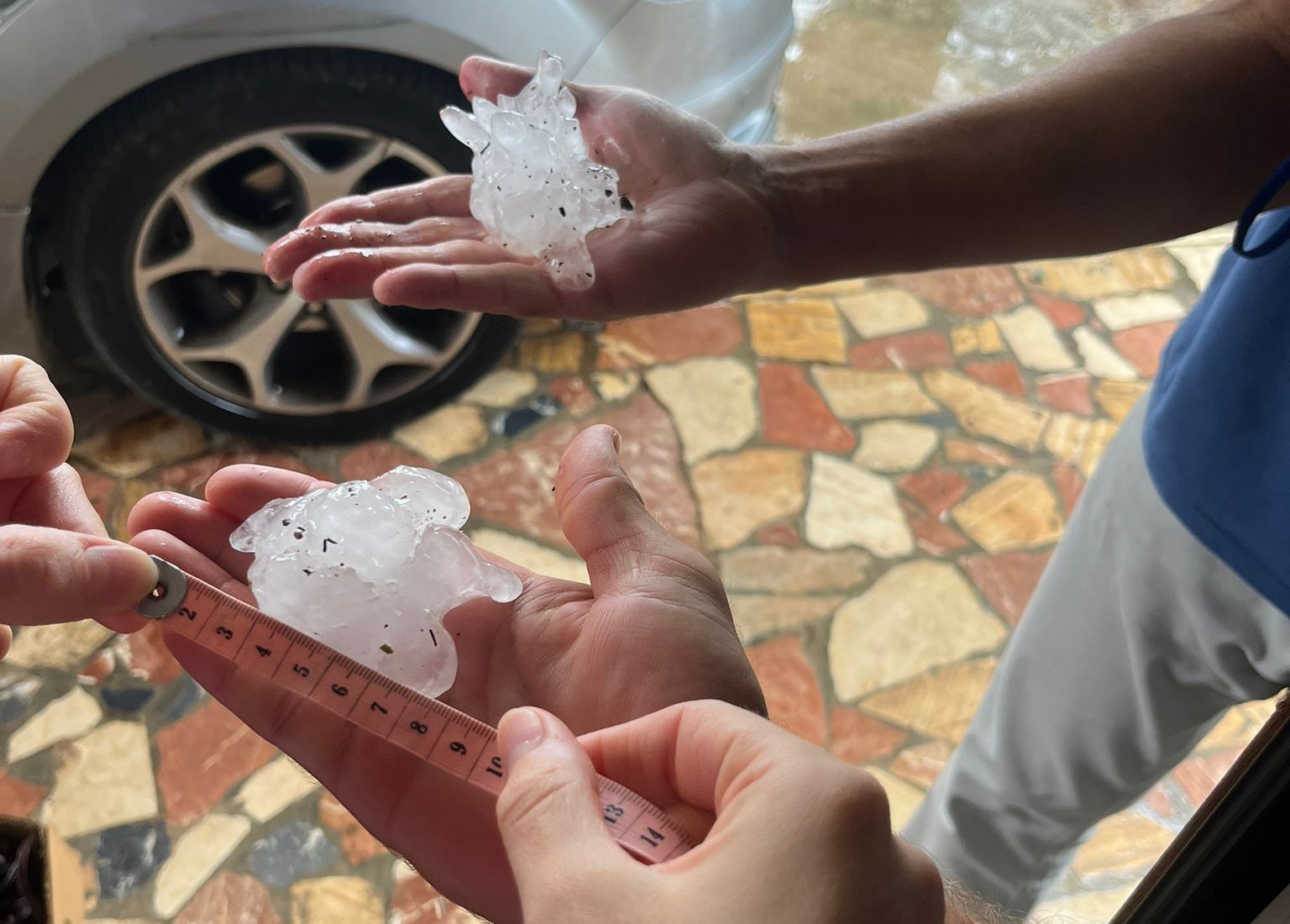 Granizada en Ontinyent. Fotografía: Juanjo Lliso