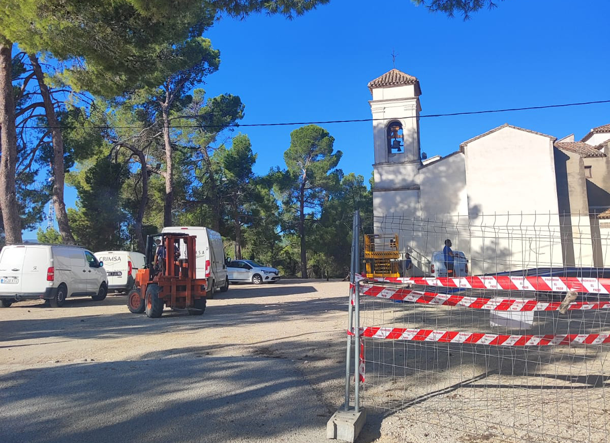 Inicio de las obras, este lunes, en Santa Ana