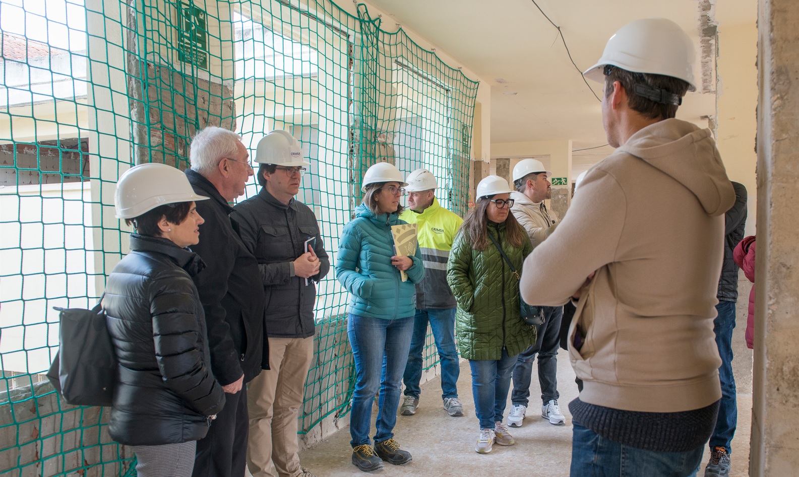 Visita a las obras del CEIP Lluis Vives de Bocairent