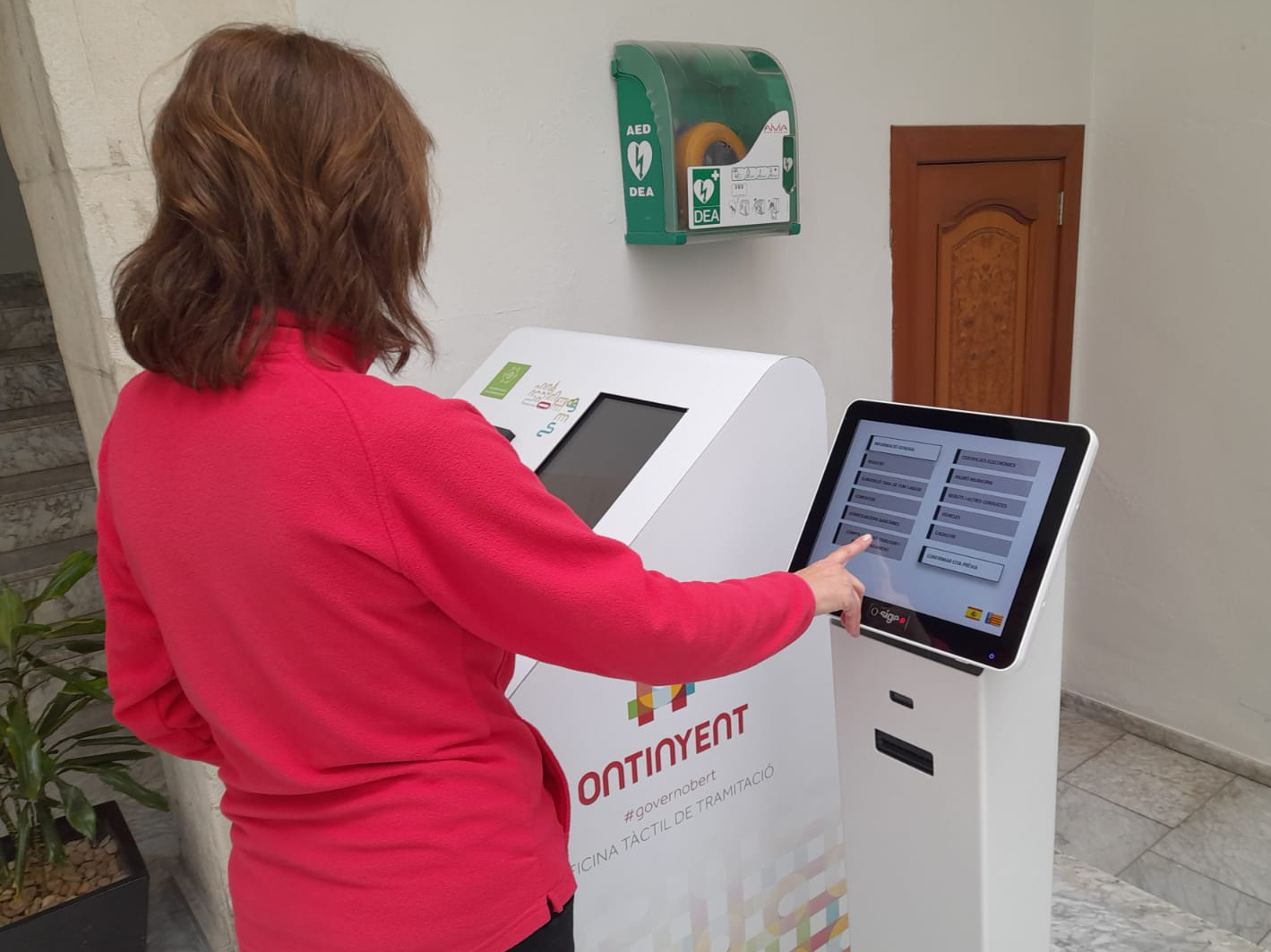 Oficina tàctil a l'Ajuntament d'Ontinyent