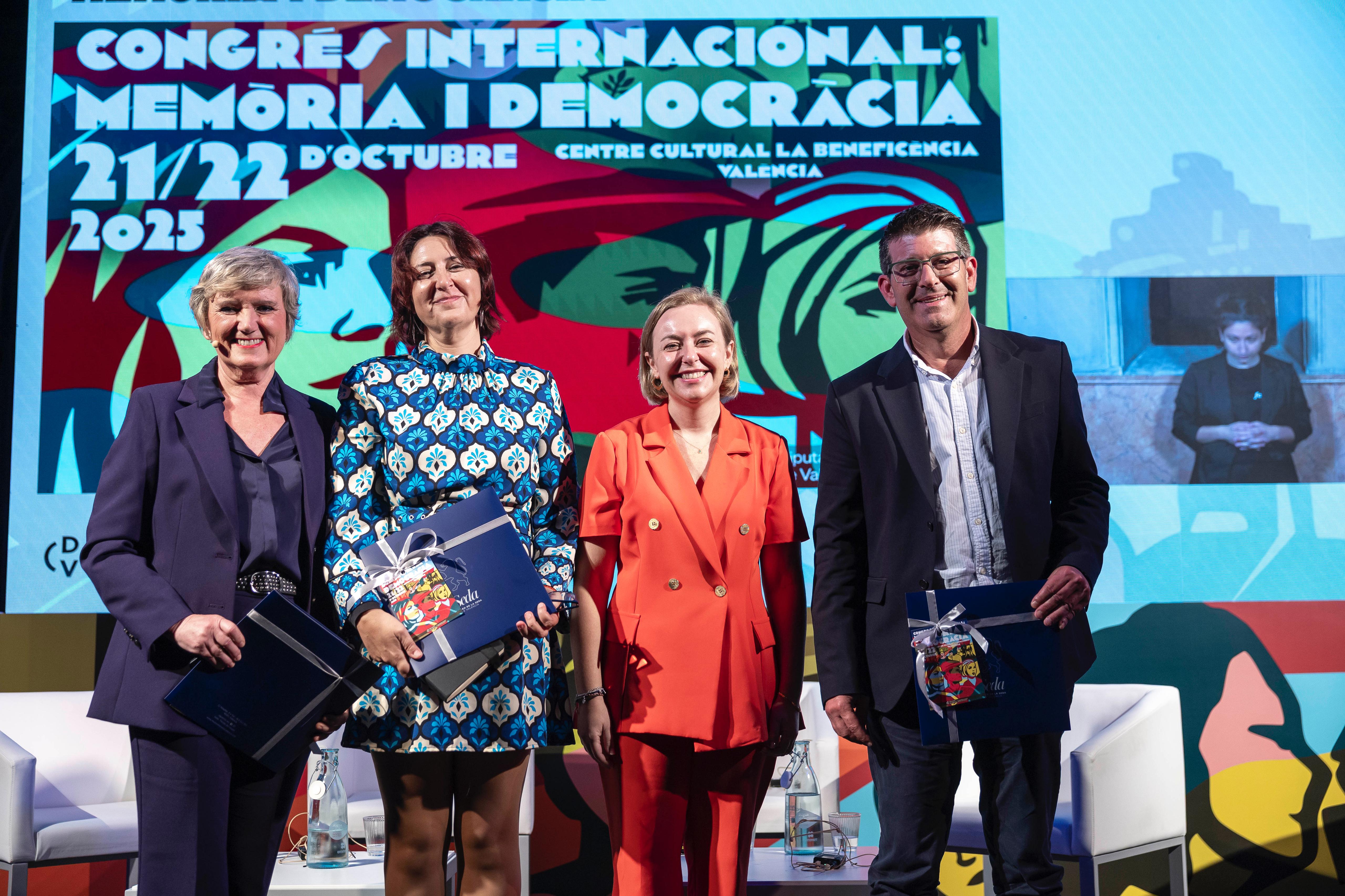 Matilde Alcaraz, Rosa Pérez, Natalia Enguix i Jorge Rodríguez